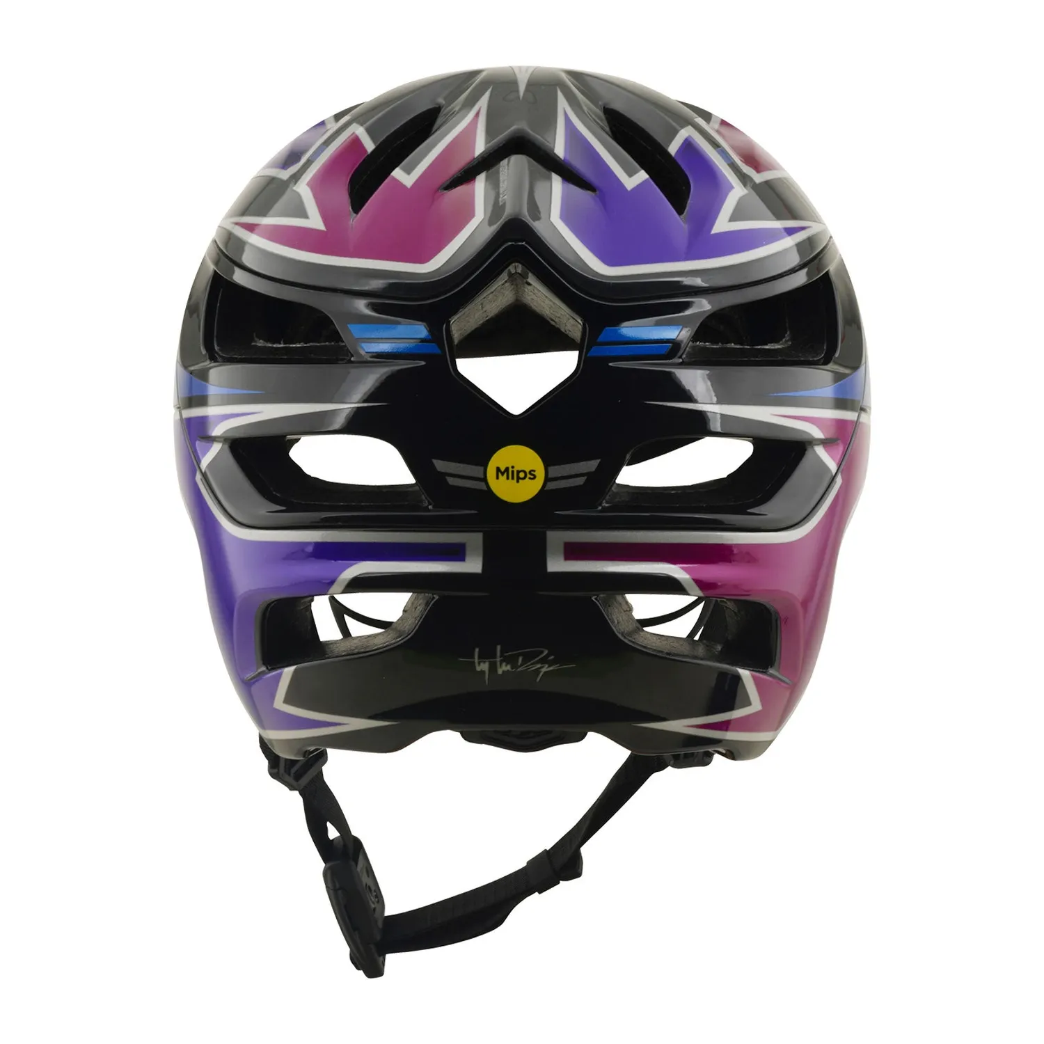 Troy Lee Designs A3 Mask Casco Bici Black Purple con MIPS