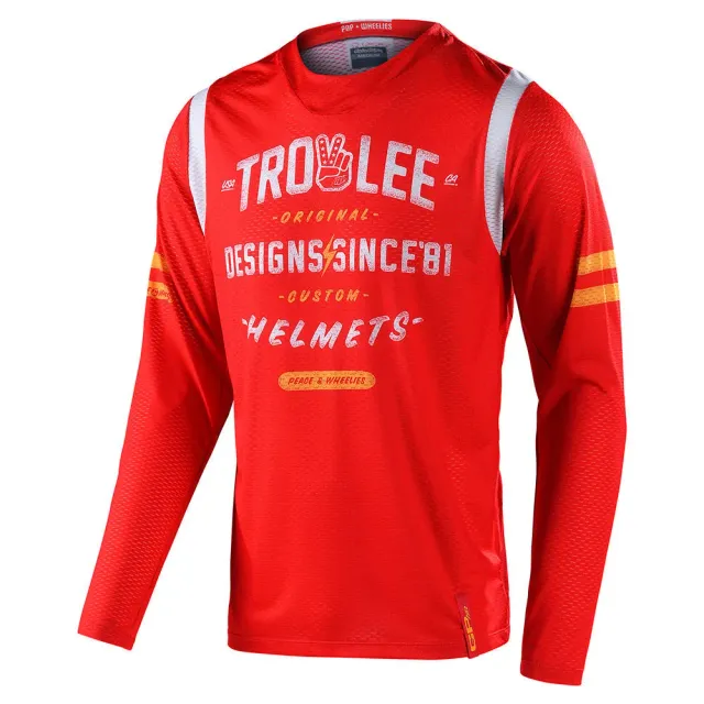 Troy Lee Designs GP Air Roll Out maglia moto cross rossa