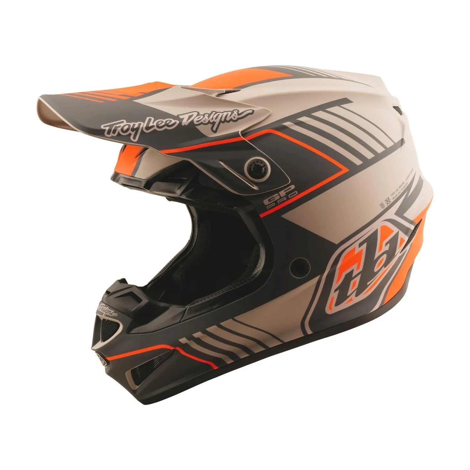 Troy Lee Designs GP Pro MIPS casco moto Taupe ventilato