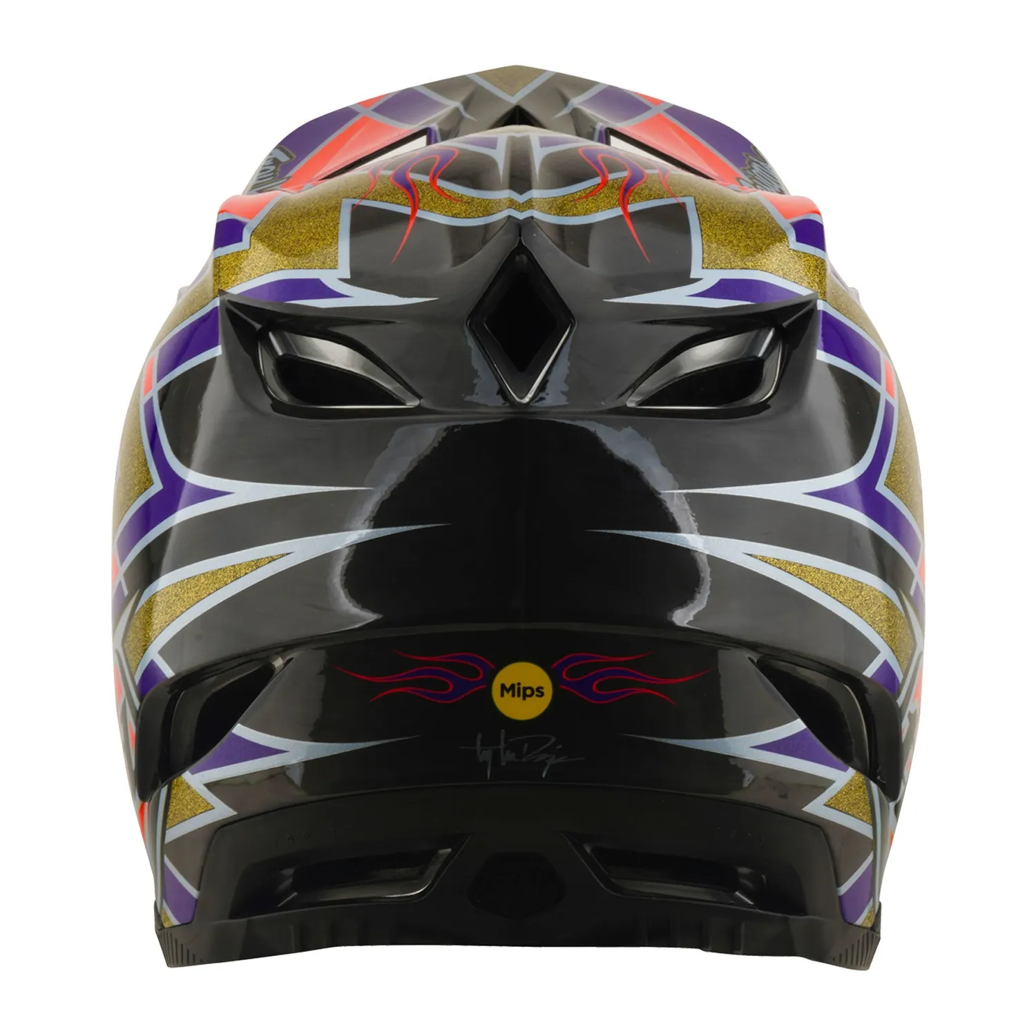 Troy Lee Designs D4 Carbon casco bici viola MIPS integrale