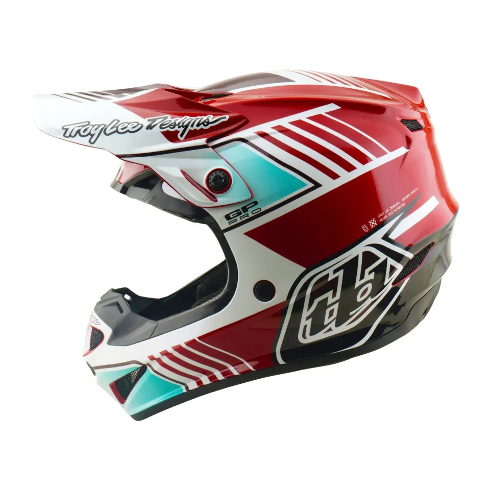 Troy Lee Designs GP Pro casco moto Segment rosso MIPS