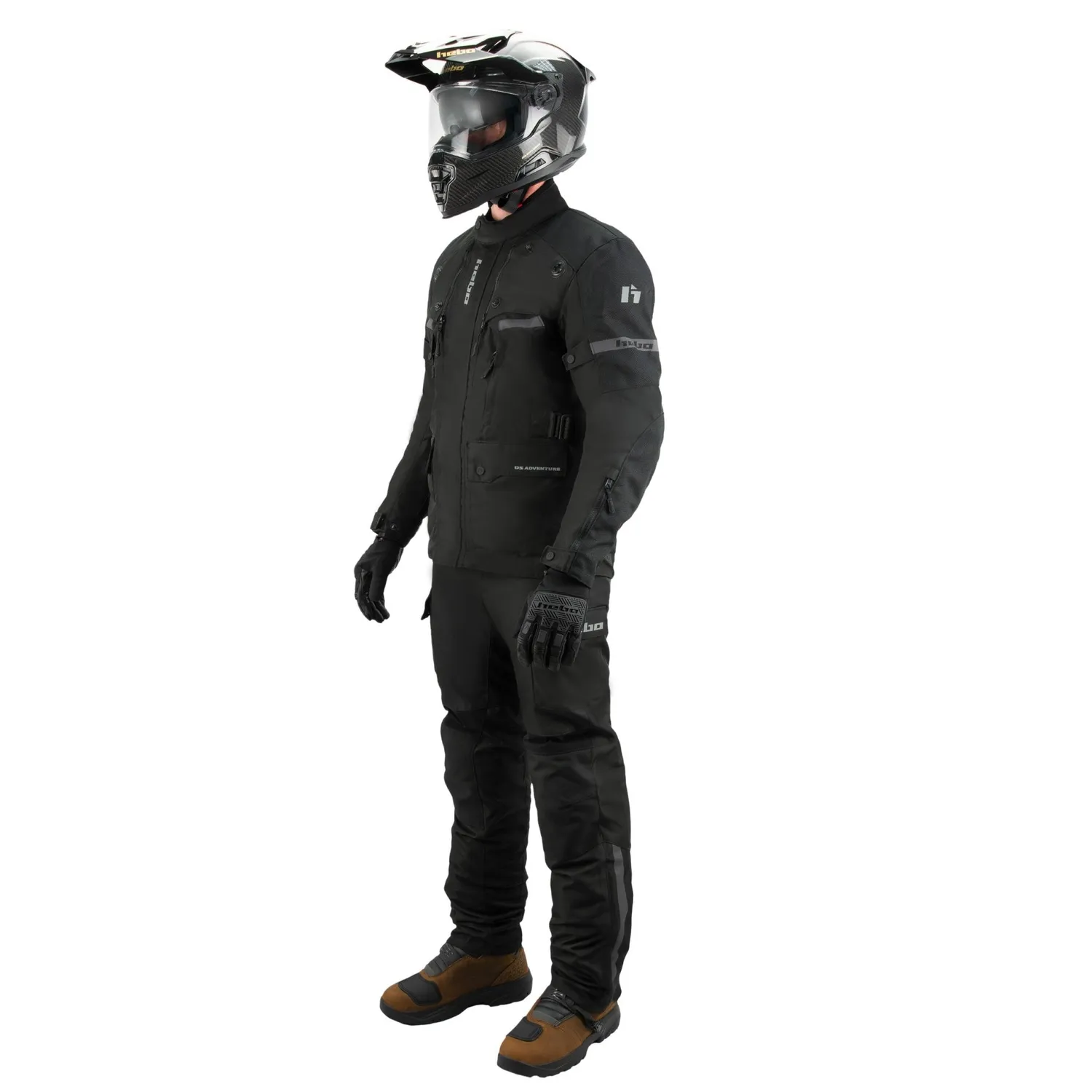 Hebo DS Adventure giacca moto nera impermeabile