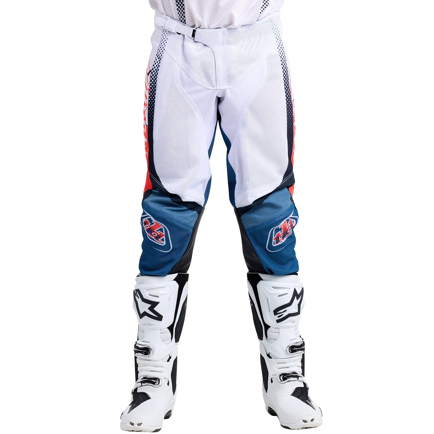 Troy Lee Designs GP Pro Air Bands White Indigo pantaloni moto