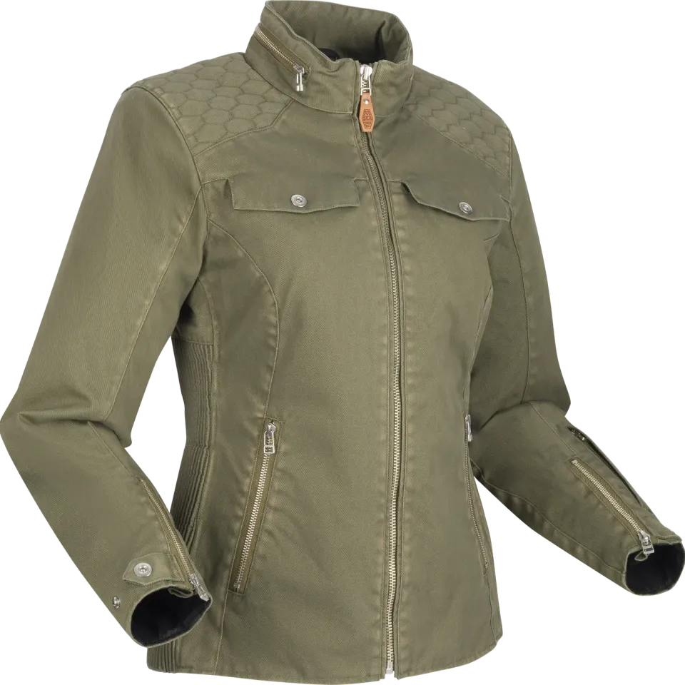 Segura Lady Bahia Giacca Moto Kaki Impermeabile
