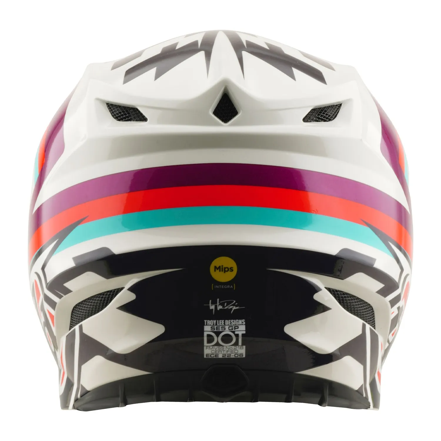 Troy Lee Designs SE5 Polycarbonate casco moto viola MIPS