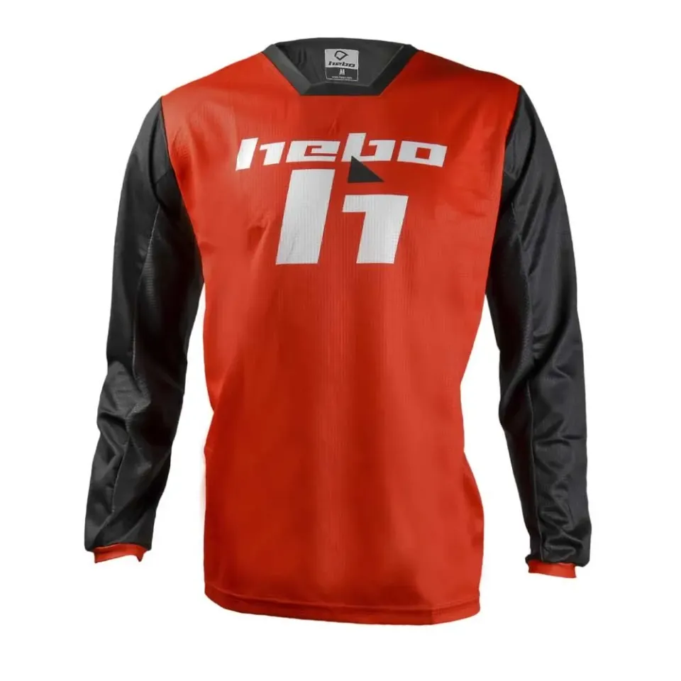 Hebo Scratch II T-shirt maglia enduro rossa