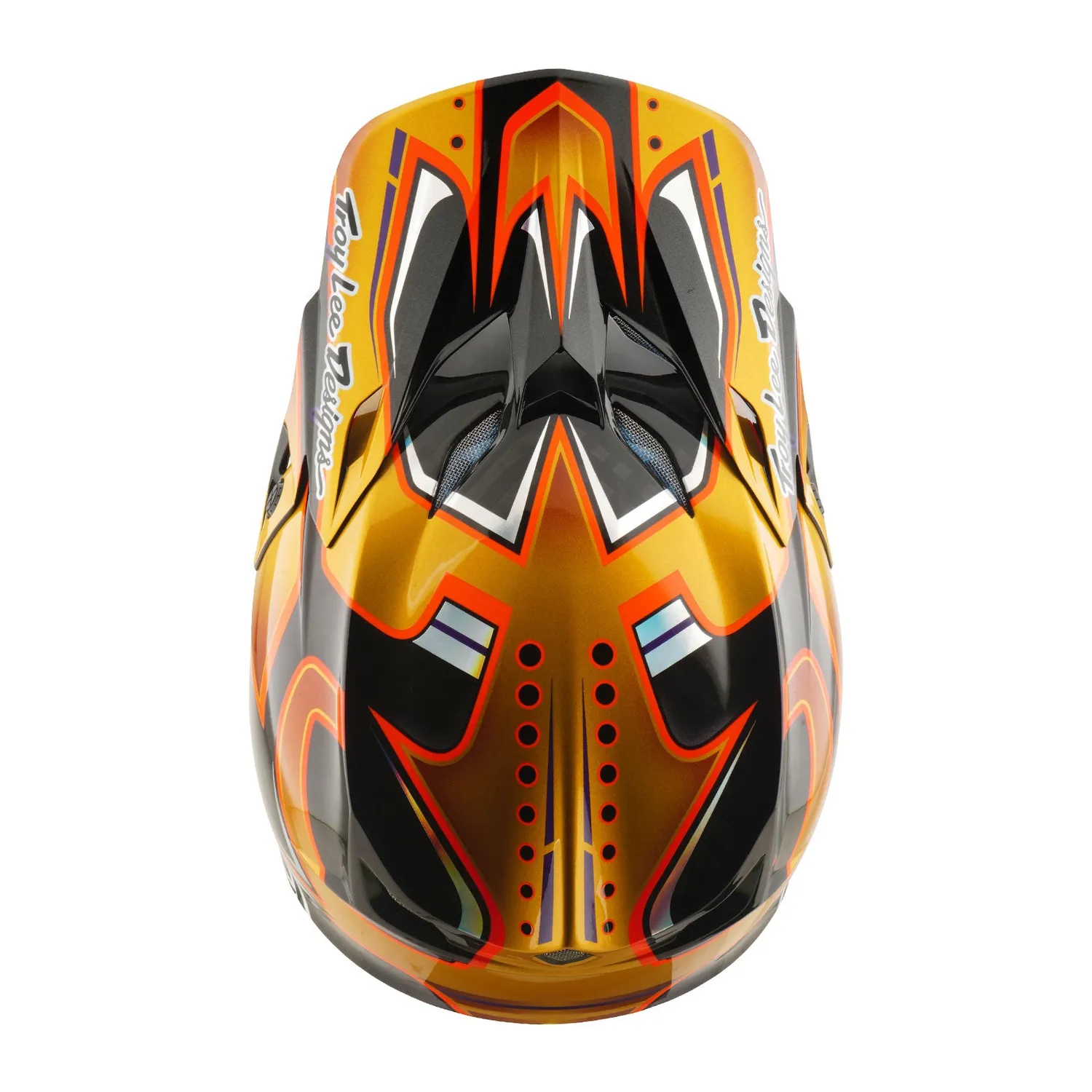 Troy Lee Designs SE5 Carbon casco moto MIPS gold carbonio