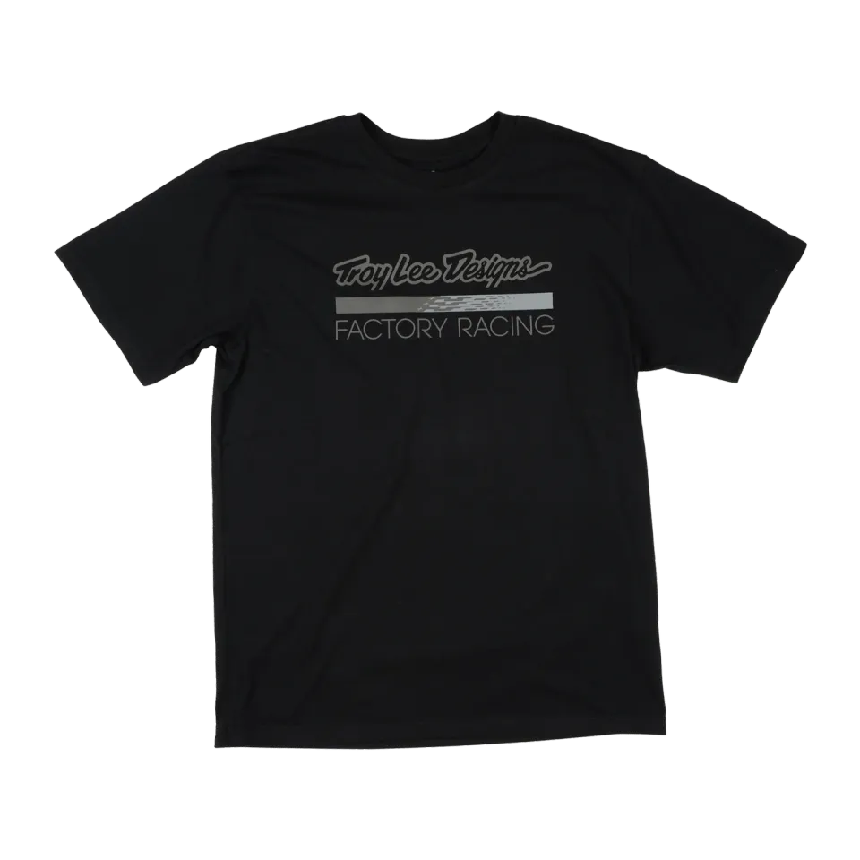 Troy Lee Designs Factory Racing t-shirt moto nera