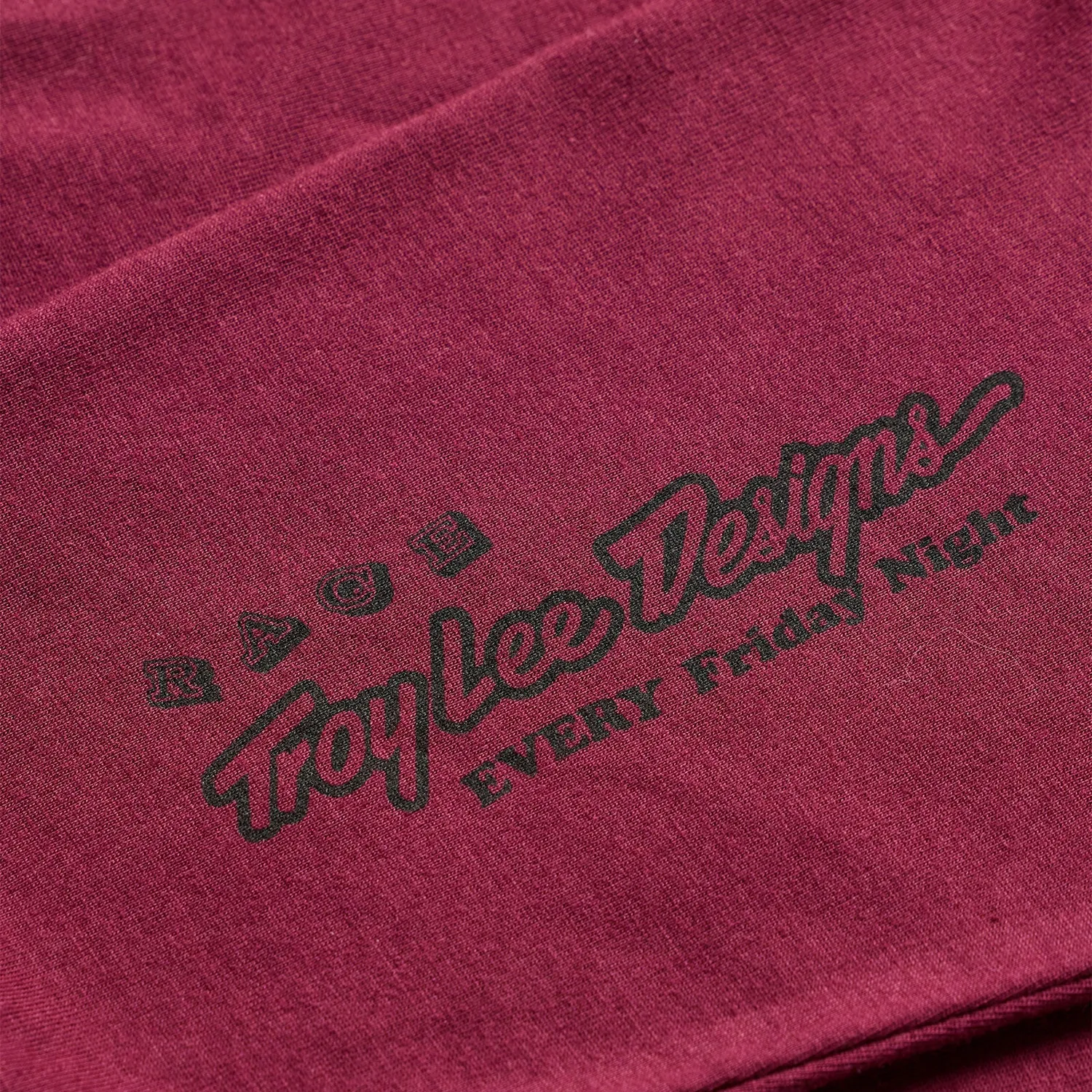 Troy Lee Designs Friday Night T-Shirt Manica Lunga Sangria