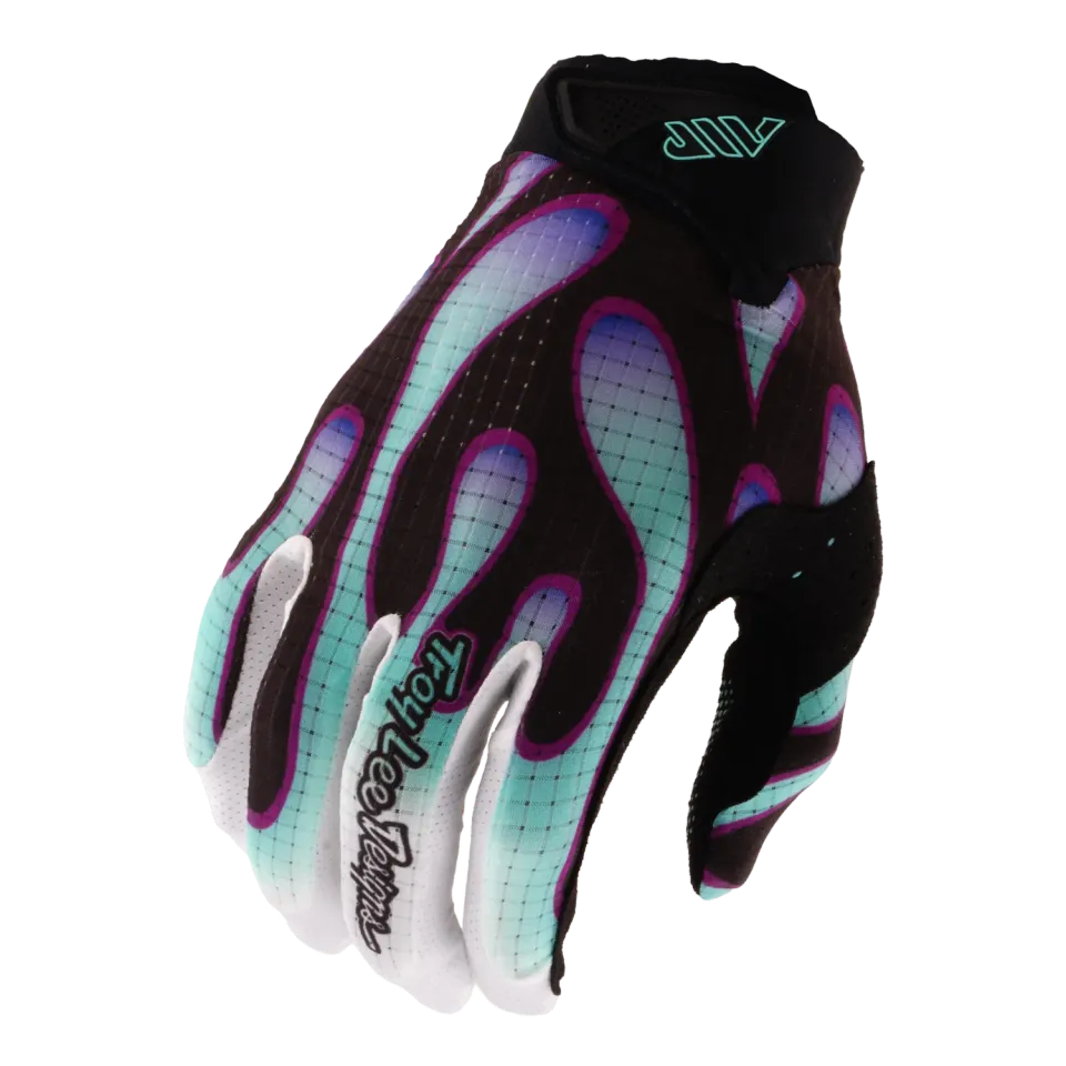 Troy Lee Designs Air Overspray guanti bambino Nero Teal