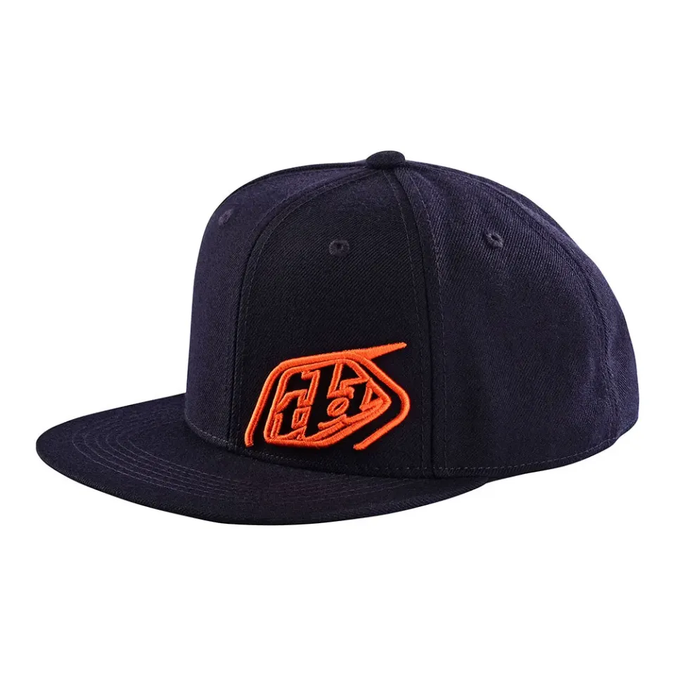 Troy Lee Designs Slice cappello snapback blu arancio