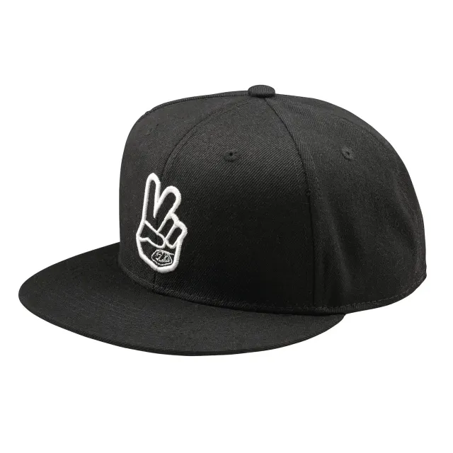 Troy Lee Designs Peace cappellino snapback nero visiera piatta