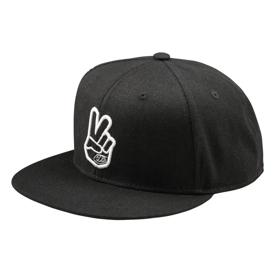 Troy Lee Designs Peace cappellino snapback nero visiera piatta