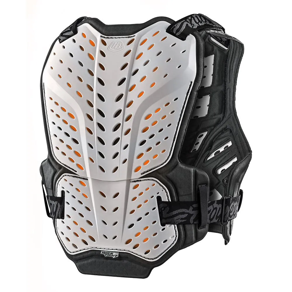 Troy Lee Designs Rockfight CE pettorina moto bianca D3O