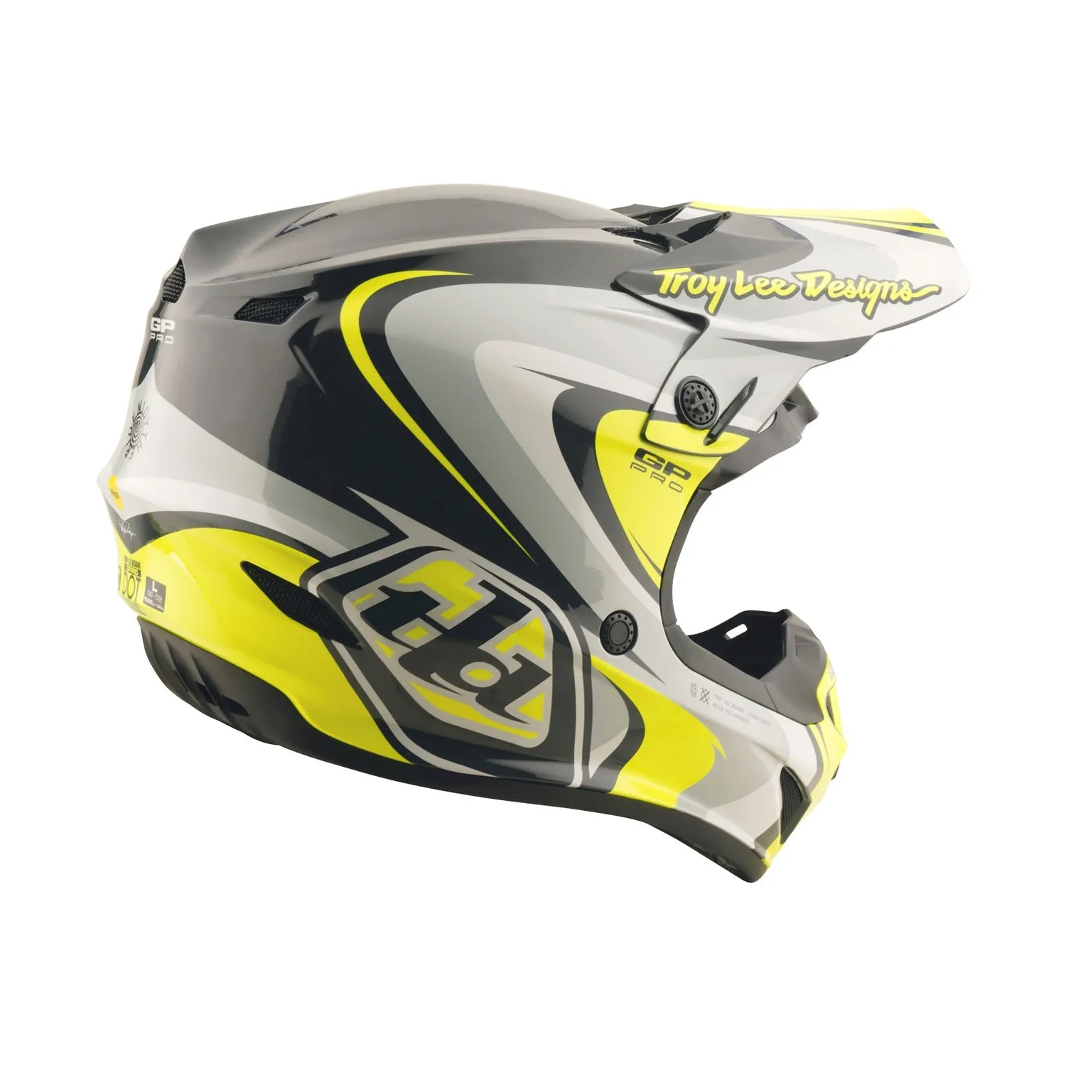 Troy Lee Designs GP Pro Crossover casco cross MIPS giallo