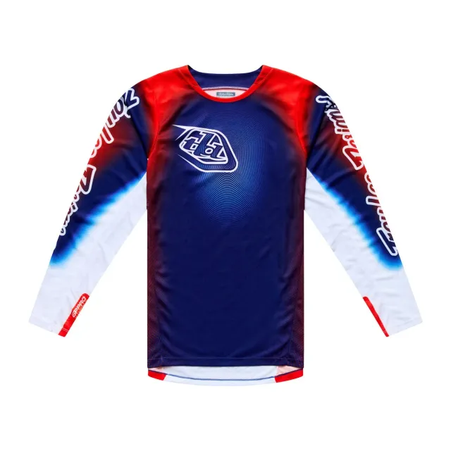 Troy Lee Designs GP Pro maglia moto blu arancio ventilata