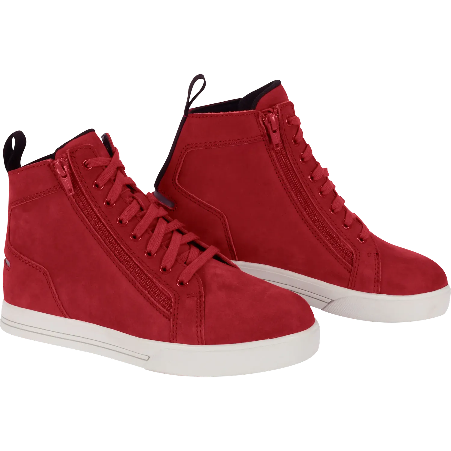 Segura Lady Braxton stivaletti moto donna rossi pelle