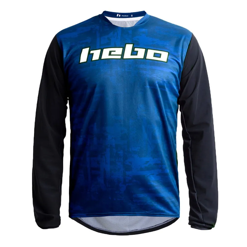 Hebo Yukon HB2550 maglia manica lunga blu poliestere