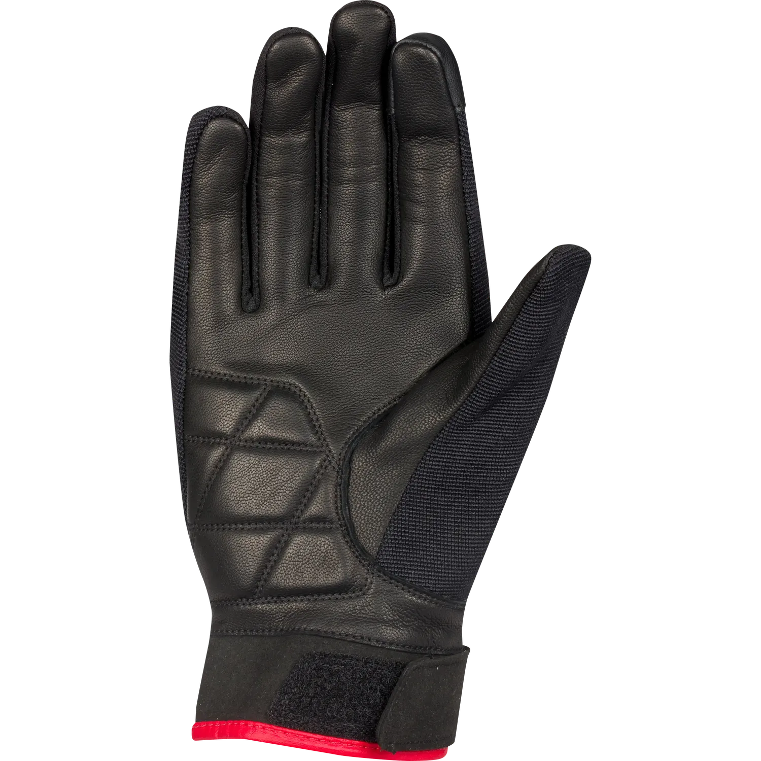 Segura Palmer guanti moto uomo pelle nero-rosso touch