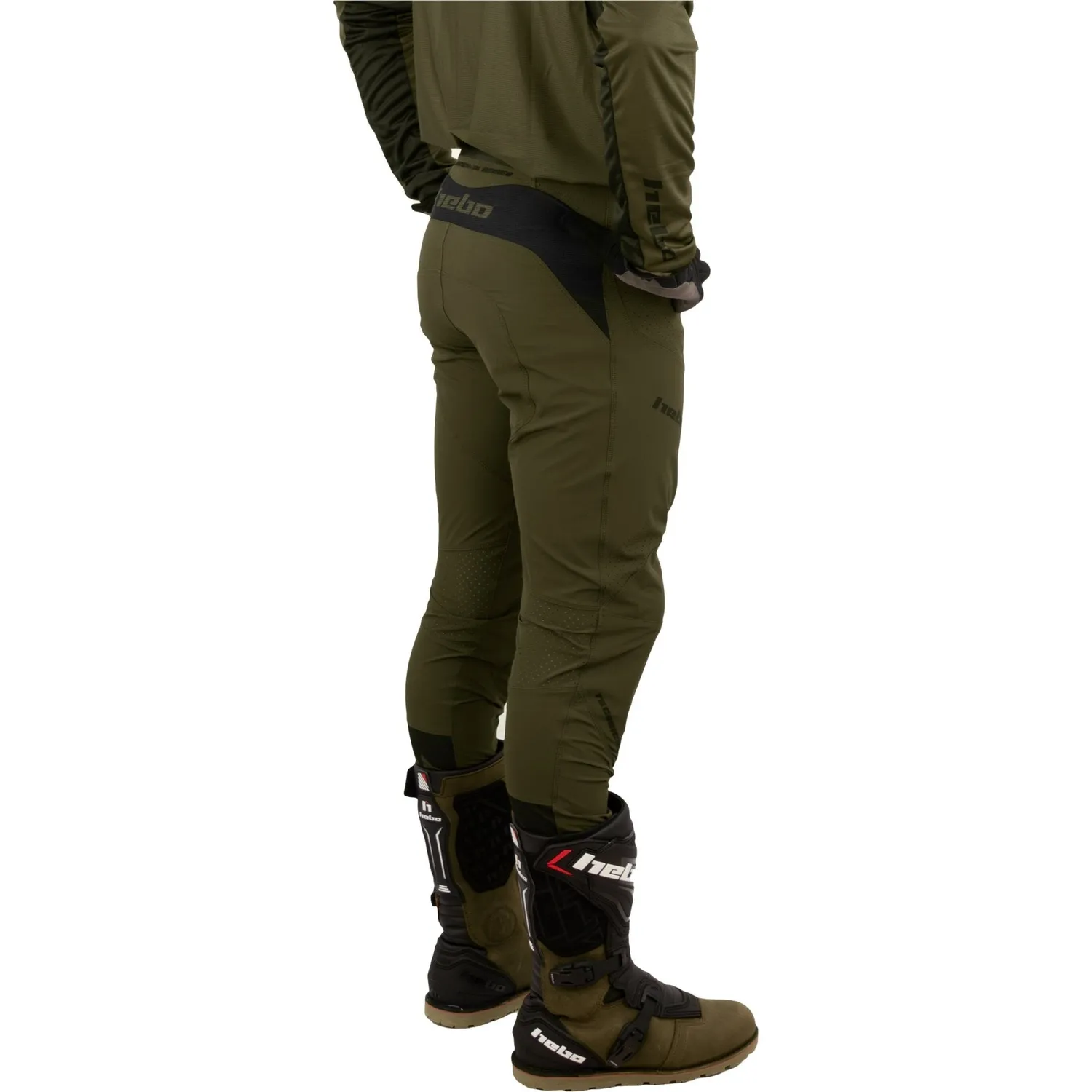 Hebo Tech Pants pantaloni trial kaki protezioni L2