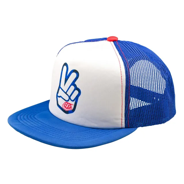 Troy Lee Designs Peace Out Cappellino Trucker Bianco Blu