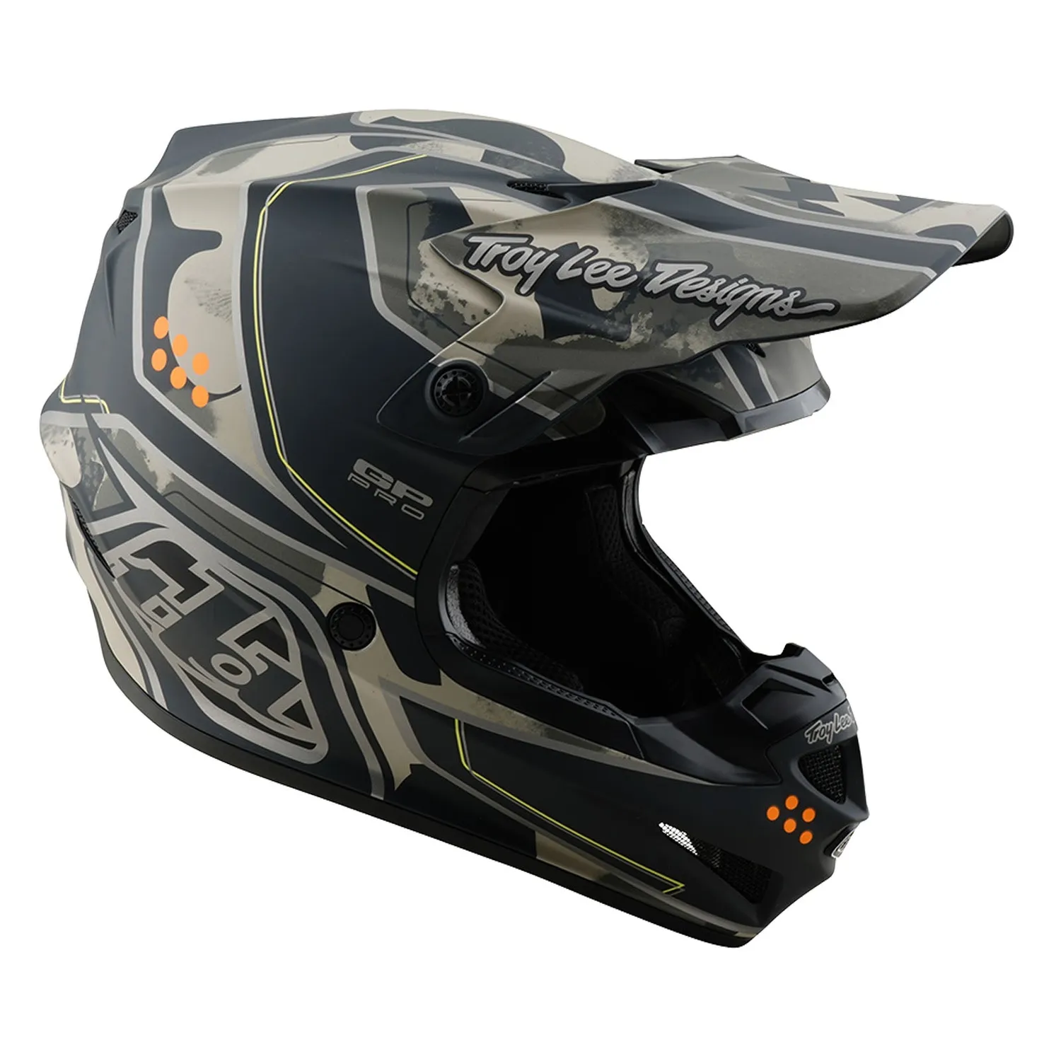 Troy Lee Designs GP Pro MIPS casco moto Nero Caper