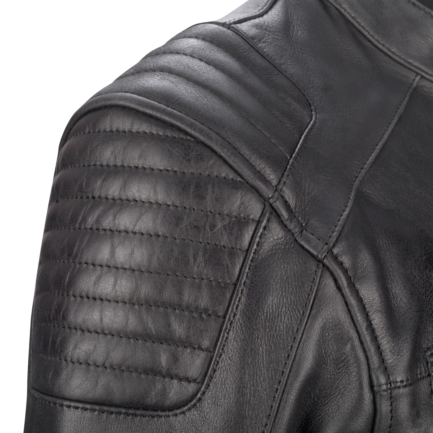 Segura Robby Giacca Pelle Moto Uomo Nero Body Fit