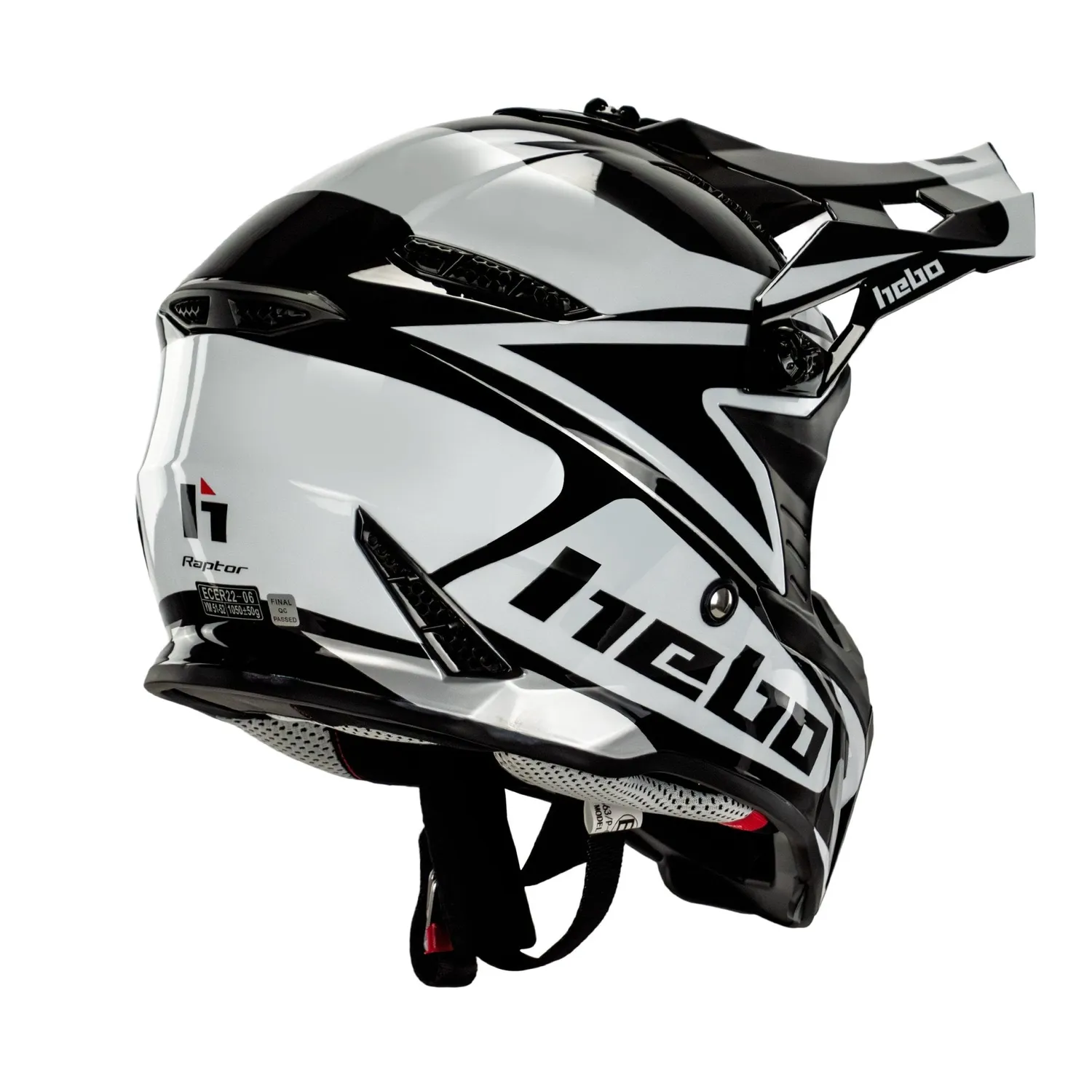Hebo MX 323 Raptor casco cross junior leggero ECE 22-06