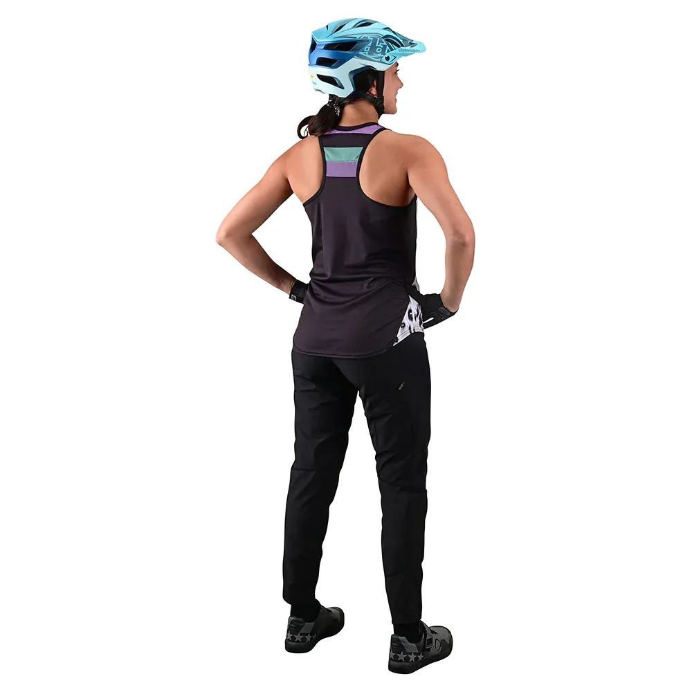 Troy Lee Designs Luxe Wild Cat canotta donna bianca traspirante