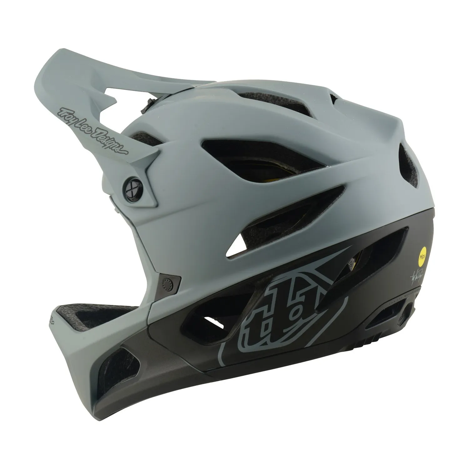 Troy Lee Designs Stage Drone casco full face grigio
