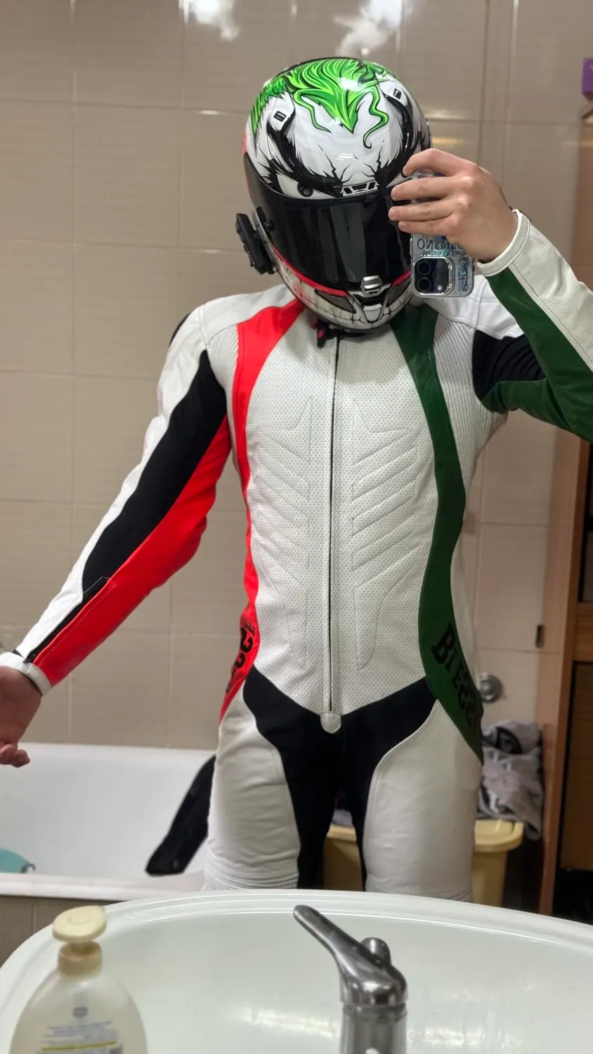 Bi Esse tuta moto pelle bovina intera taglia XL