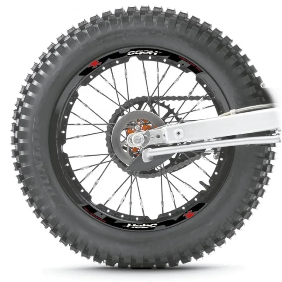 Hebo kit adesivi cerchi moto arancione