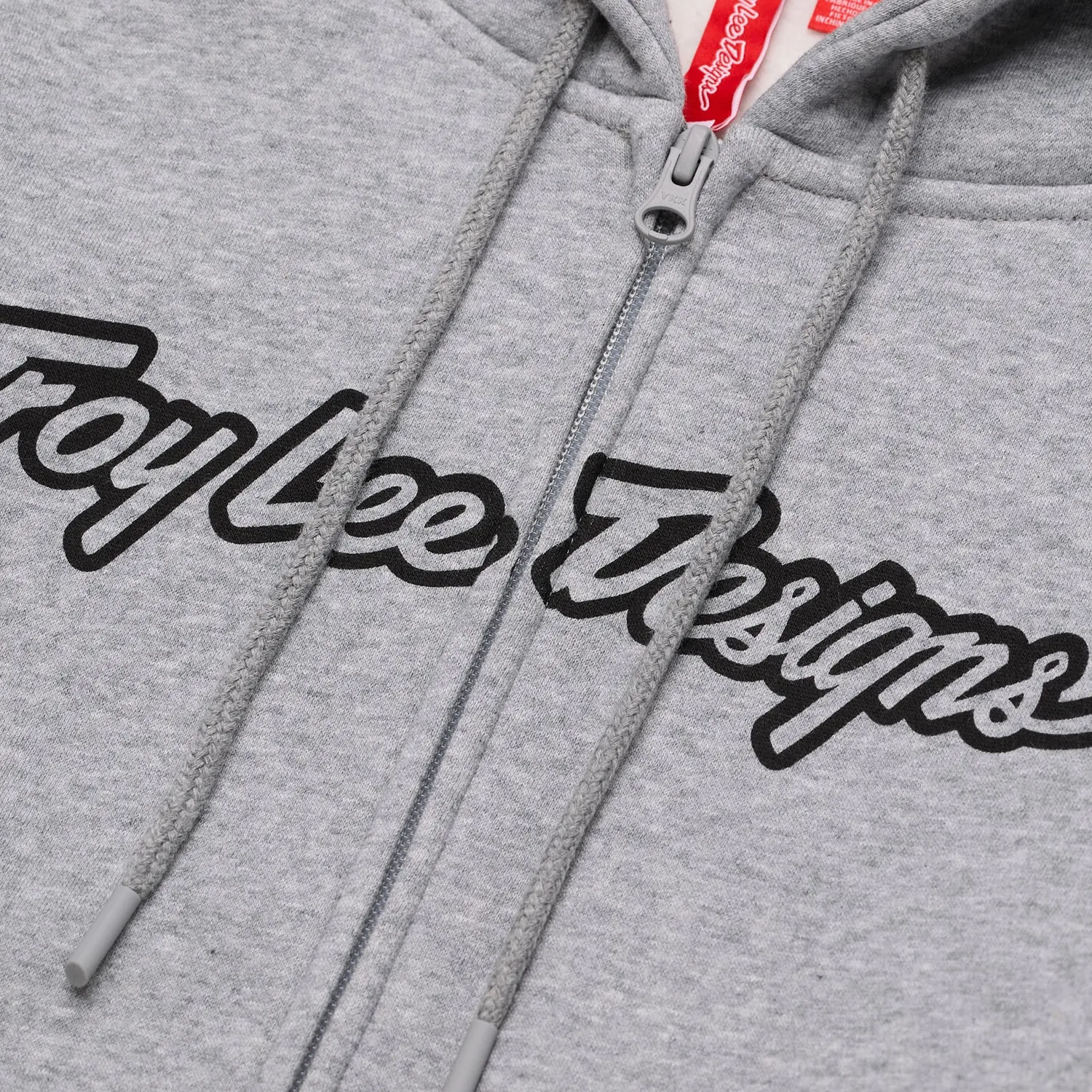 Troy Lee Designs Zip Up Hoodie Signature felpa grigio heather
