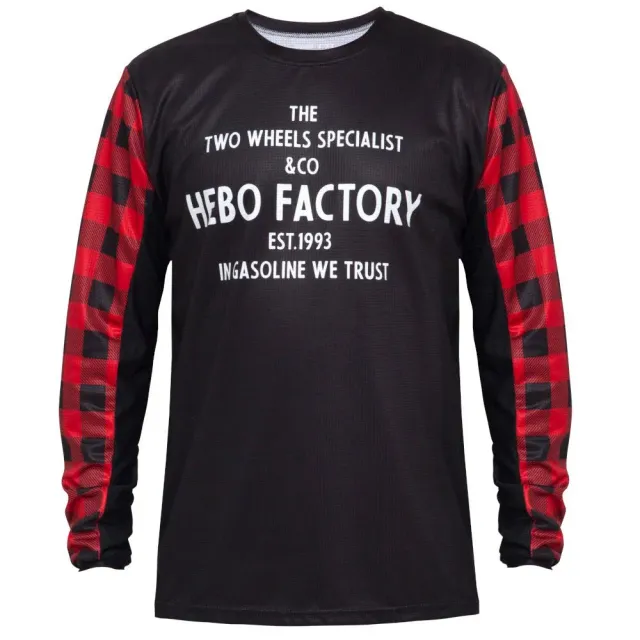Hebo Stratos Woodsman T-Shirt maglia enduro rossa