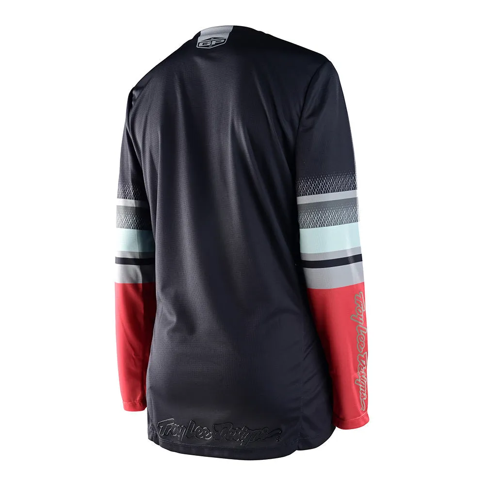Troy Lee Designs GP Warped Maglia Moto Donna Charcoal