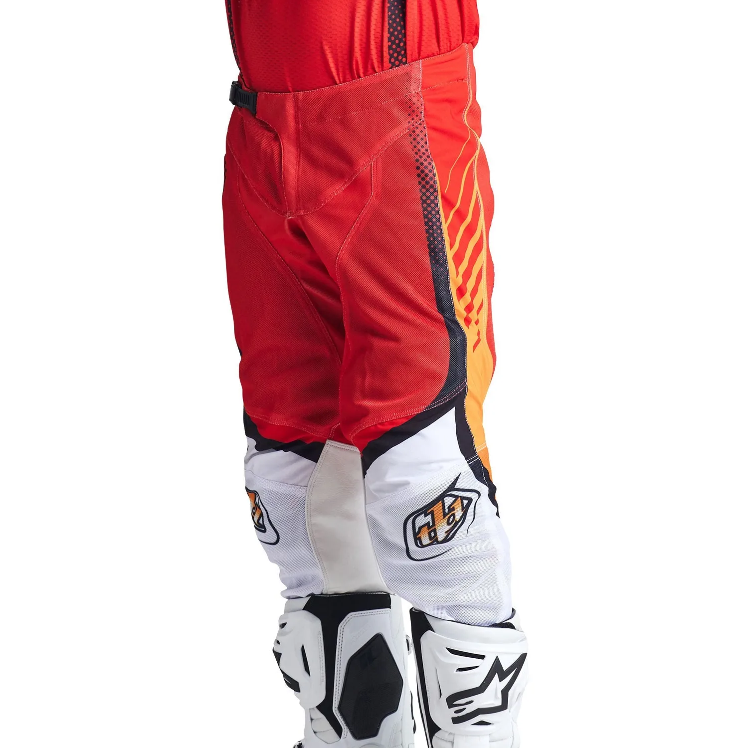 Troy Lee Designs GP Pro Air Bands pantaloni cross rosso bianco aria