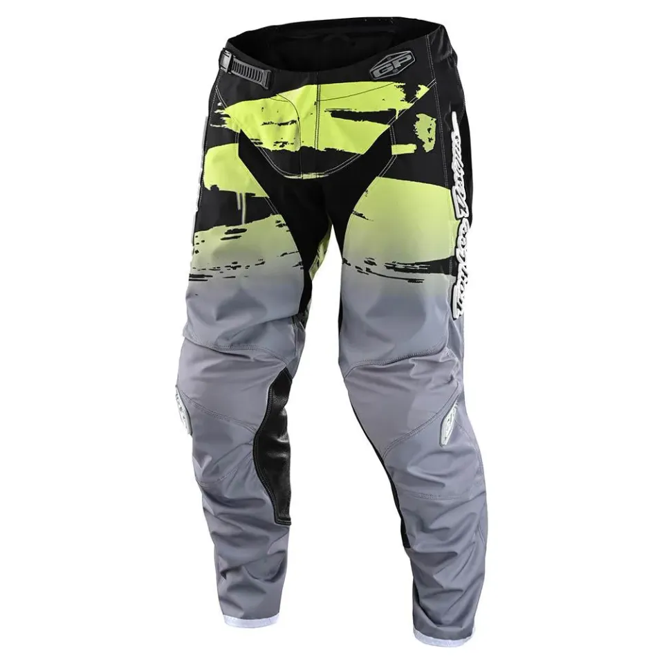 Troy Lee Designs GP Brushed pantaloni moto nero verde 32