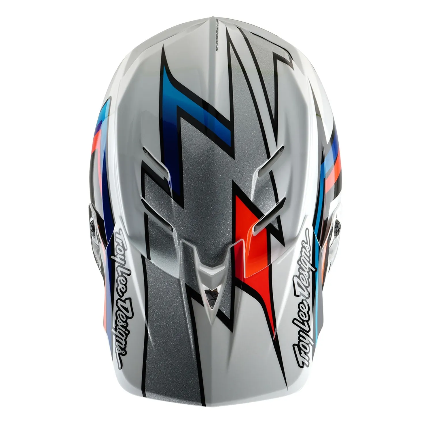 Troy Lee Designs D4 Composite MIPS casco MTB Bianco Argento