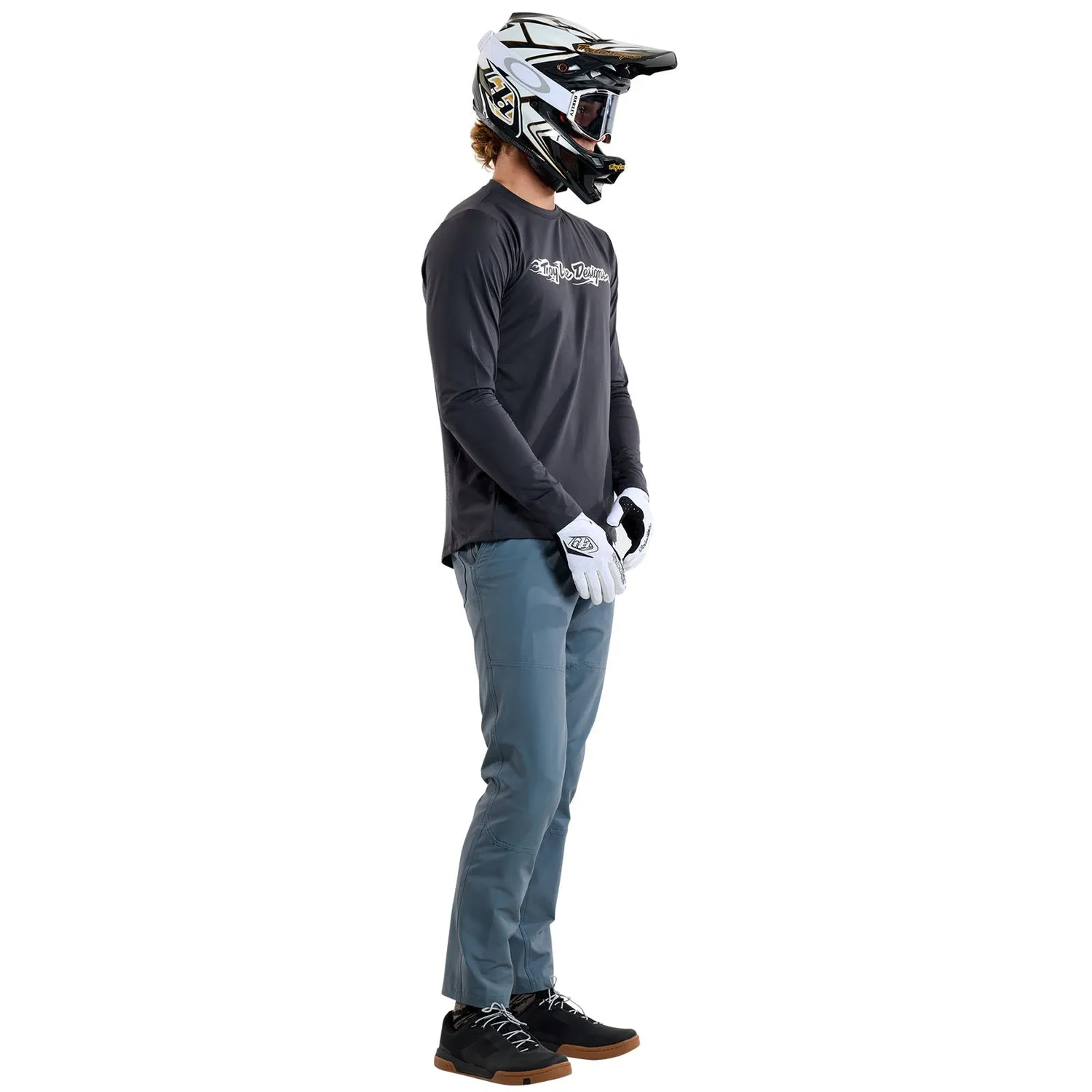 Troy Lee Designs Ruckus Long Sleeve Ride Tee maglia Carbon