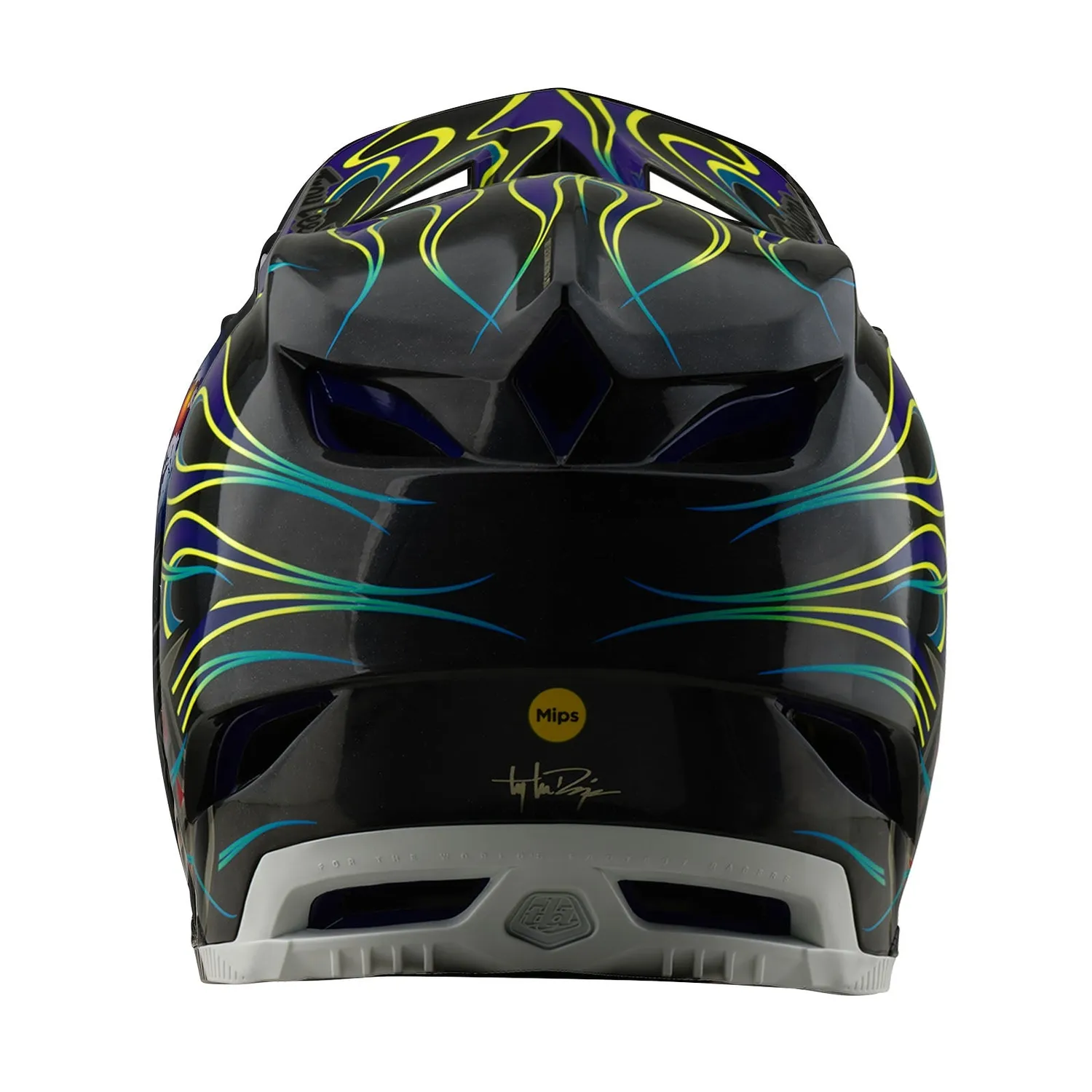 Troy Lee Designs D4 Carbon Torched casco bici nero viola