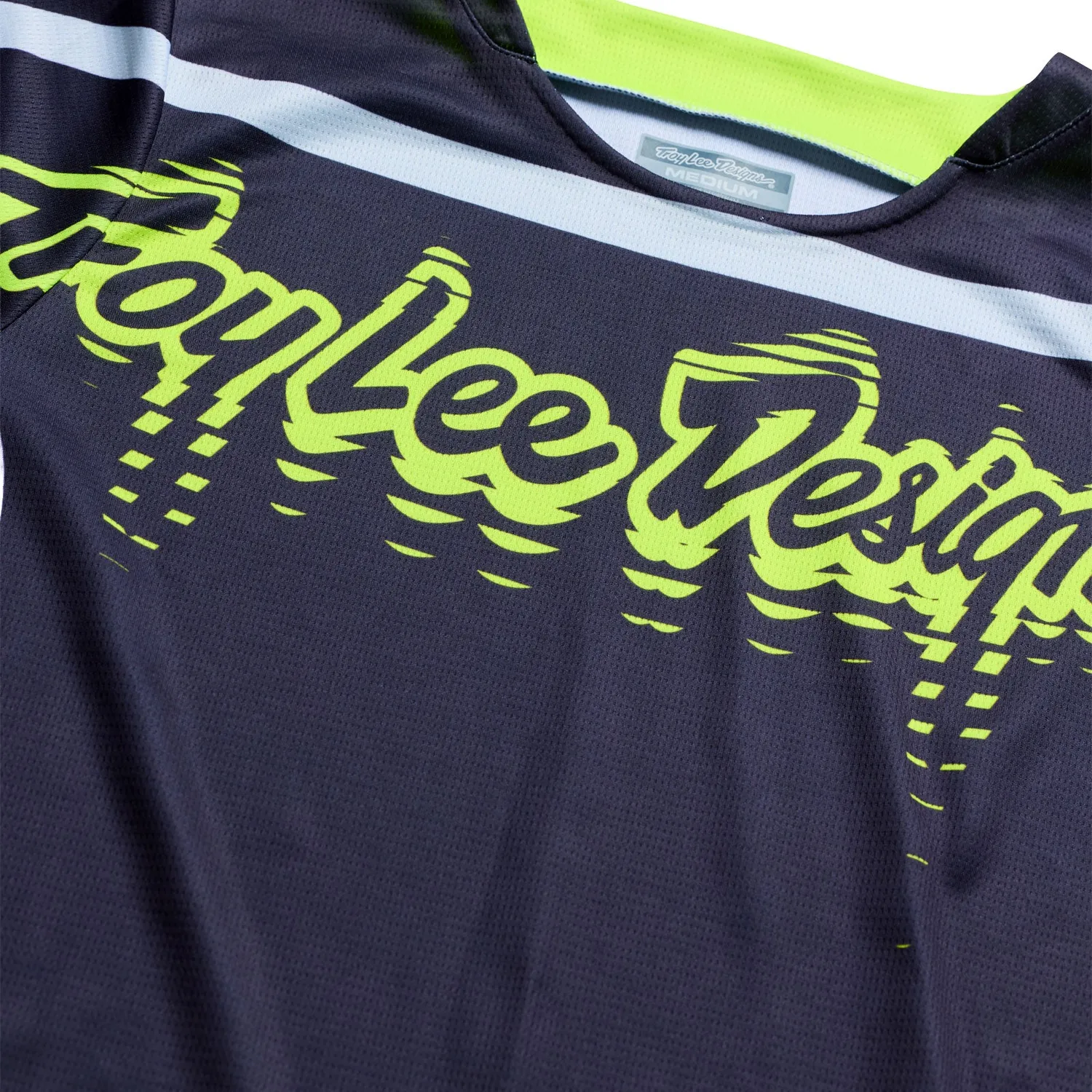 Troy Lee Designs GP Pro maglia moto gunmetal giallo stretch