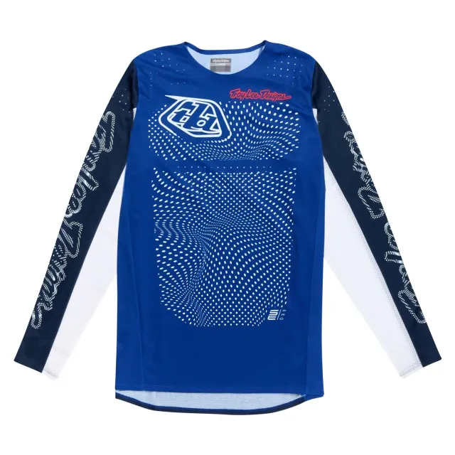 Troy Lee Designs SE Pro Vectra maglia moto blu race fit resistente