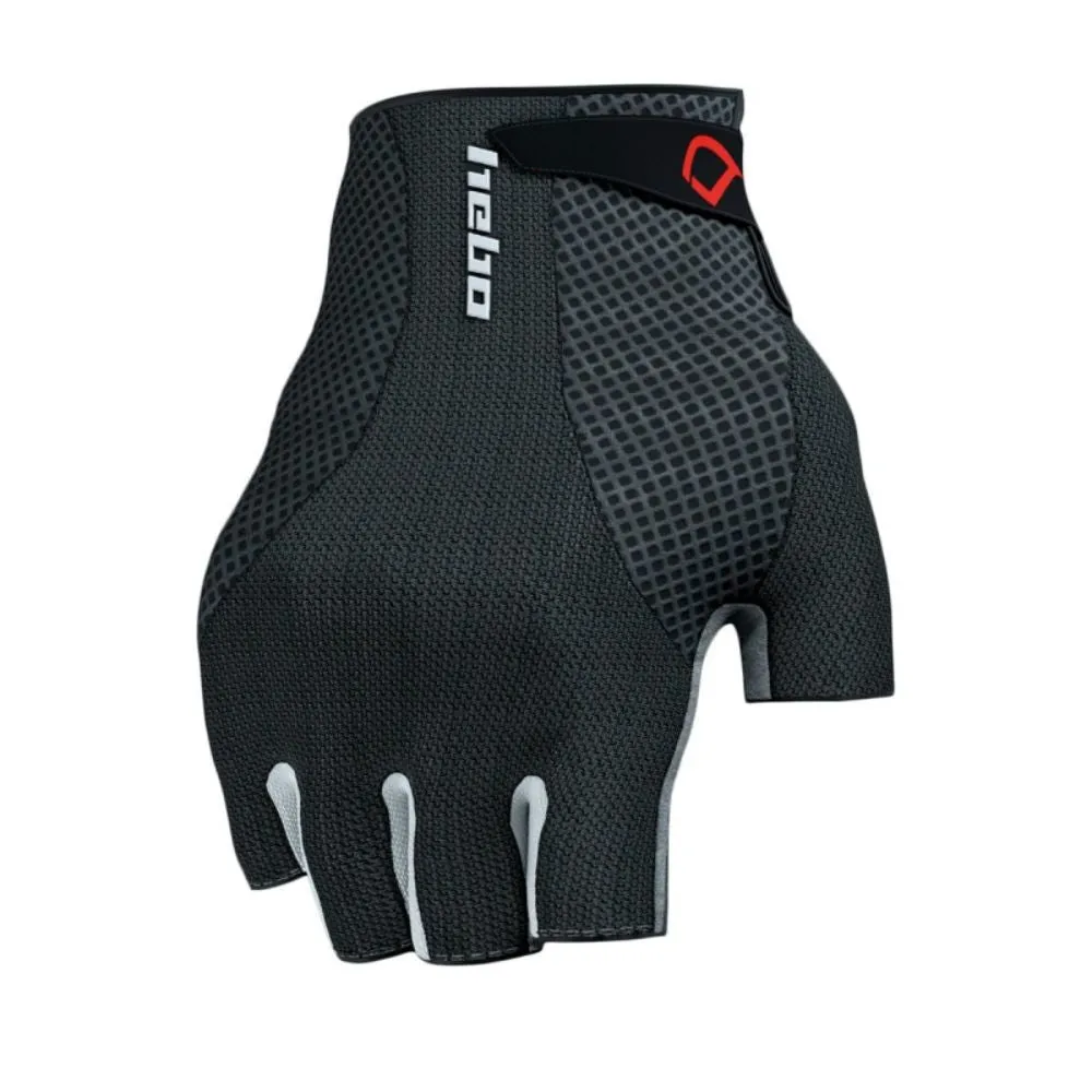 Hebo Route Short guanti ciclismo corti neri grip Nanofront