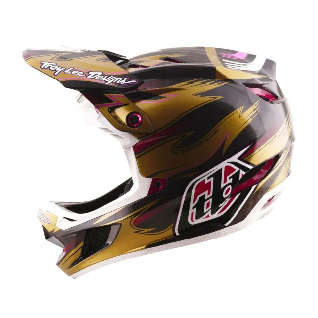Troy Lee Designs D4 Carbon casco bici Cyclops Gold