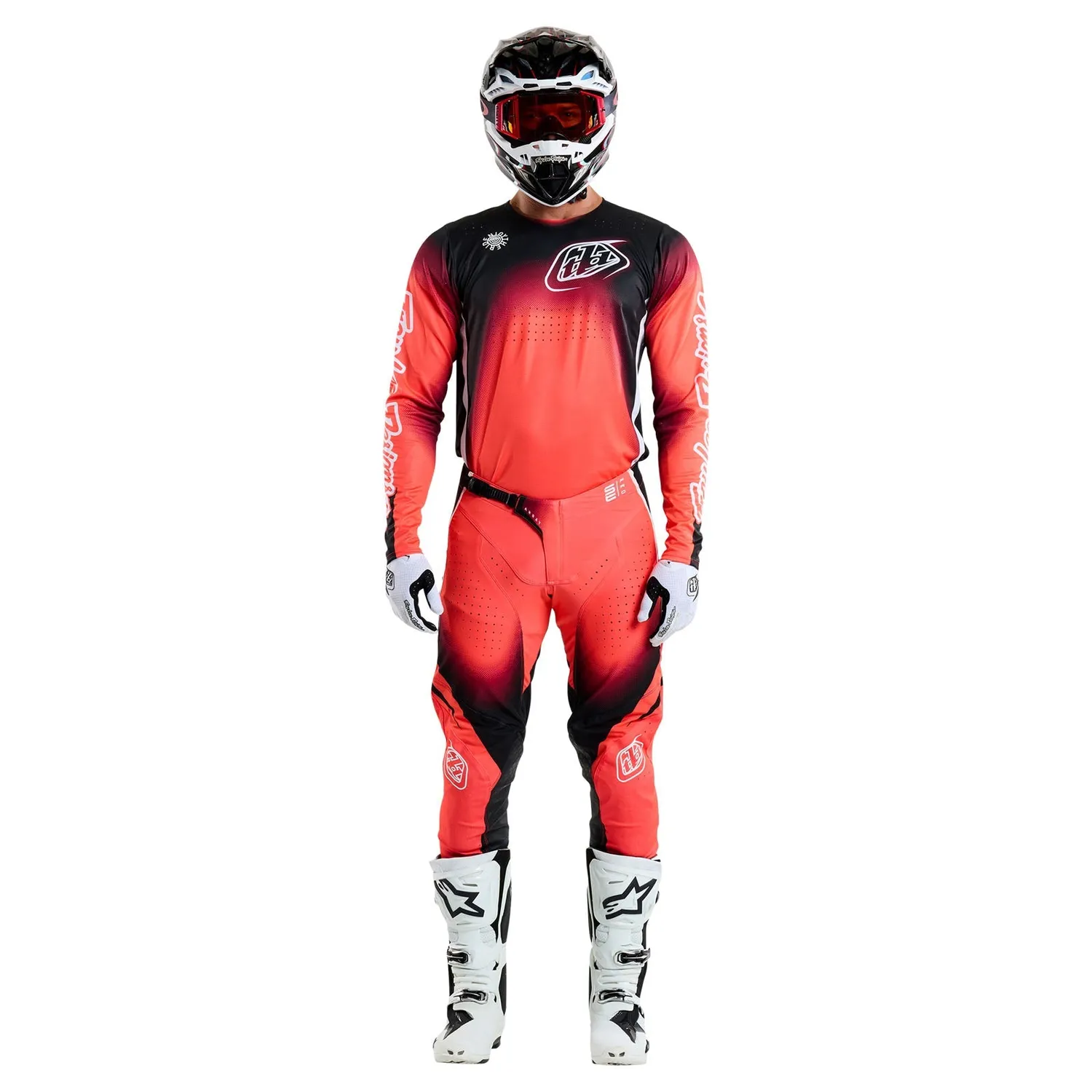 Troy Lee Designs SE Pro Array maglia cross rossa nera