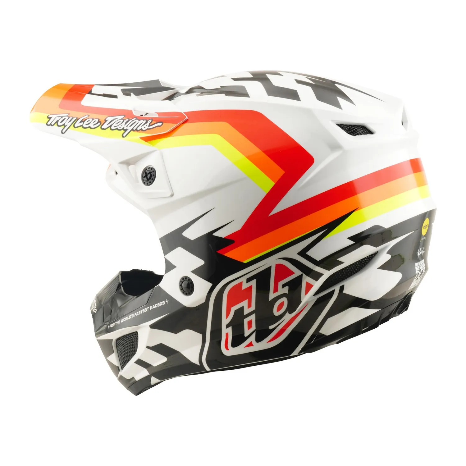 Troy Lee Designs SE5 MIPS casco moto arancio policarbonato
