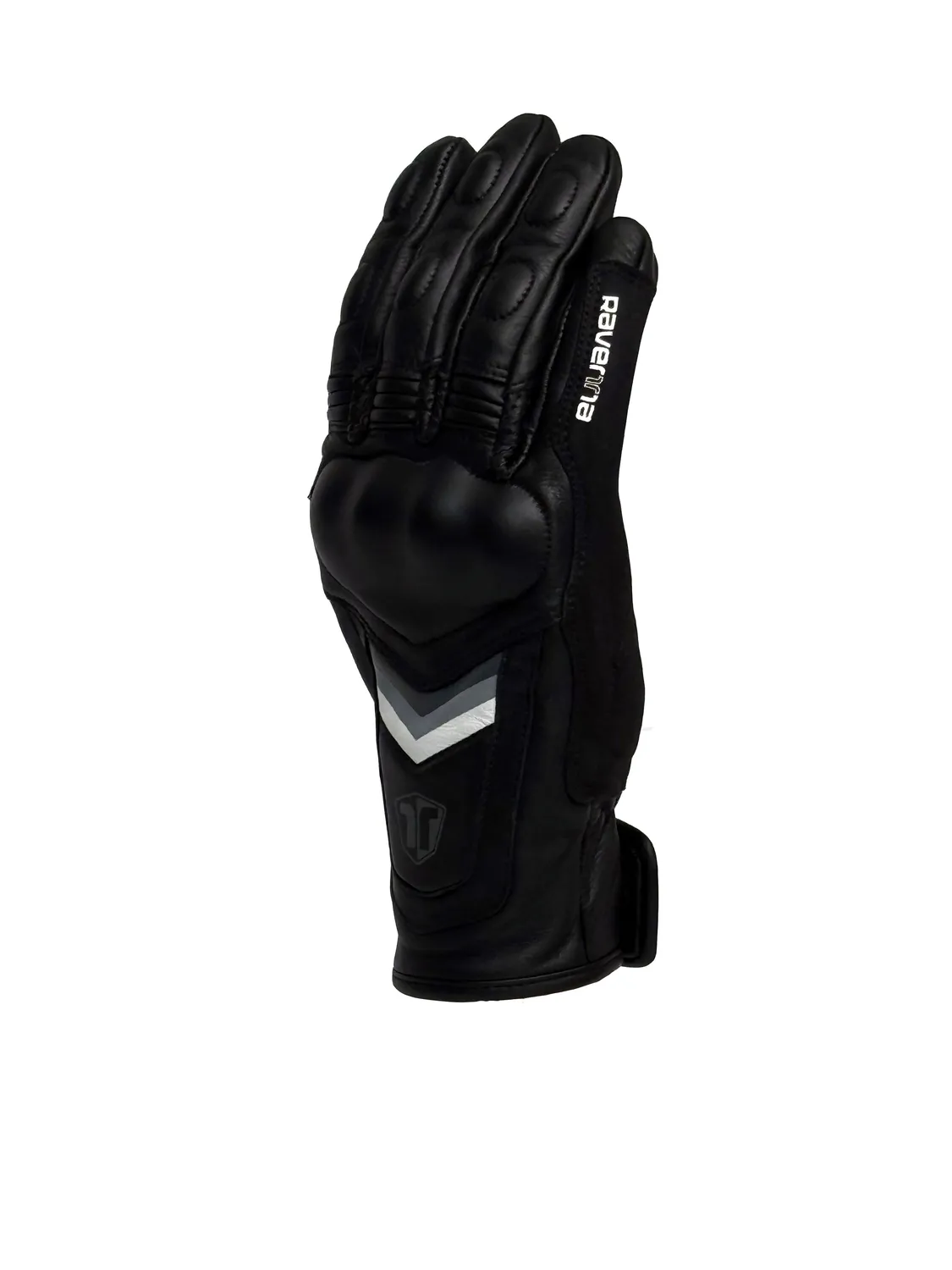 Ravenna Moto guanti moto pelle nero-grigio touchscreen