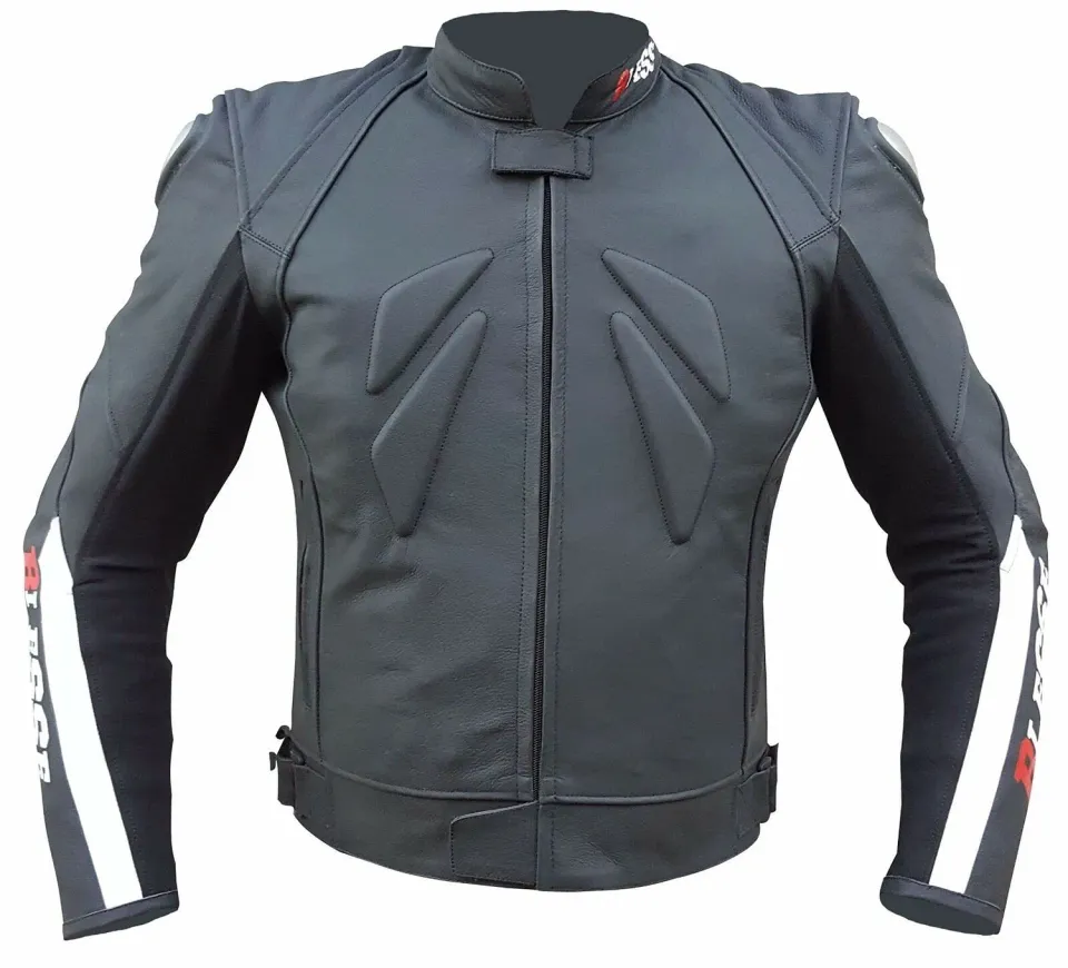 Bi Esse Giacca Moto Pelle Uomo M Nera con Protezioni