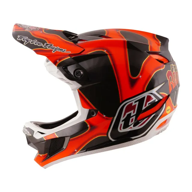 Troy Lee Designs D4 Carbon Rampage casco integrale nero carbonio
