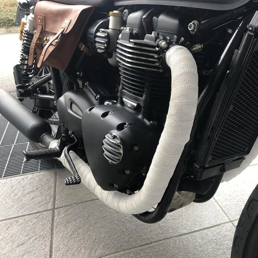 Fitzroy benda termica scarico moto 5x500cm bianca